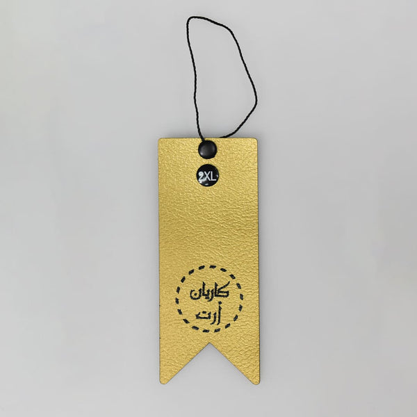 Hanging Tags Leather with Button Size Design-1