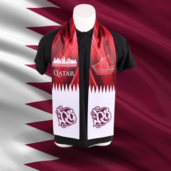 Qatar National Day Printed Shawl