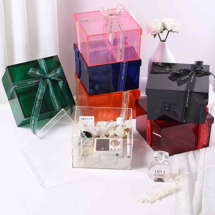 Custom Colourful Acrylic Boxes - Karyan Art | كاريان أرت 