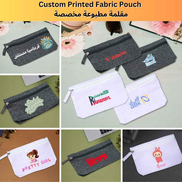 Custom Printed Pencil Cases-Fabric Pouches