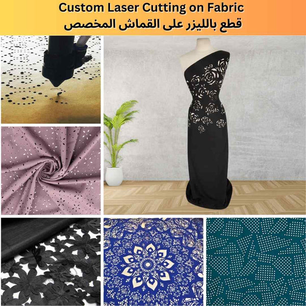 Custom Laser cutting services on Fabric - Karyan Art | كاريان أرت 