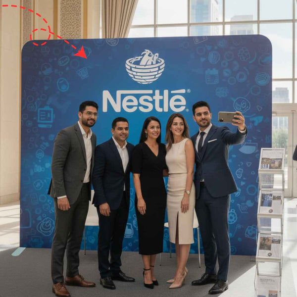 جدار وسائط قماشية مشدود مخصص — خلفية قماشية