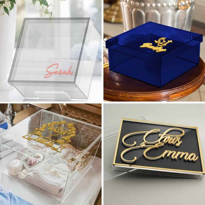 Custom Acrylic Boxes With Laser Cut - Karyan Art | كاريان أرت 