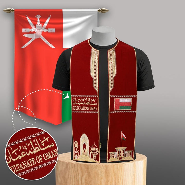 Custom Embroidered Velvet Scarfs for all GCC National Days - Karyan Art | كاريان أرت 