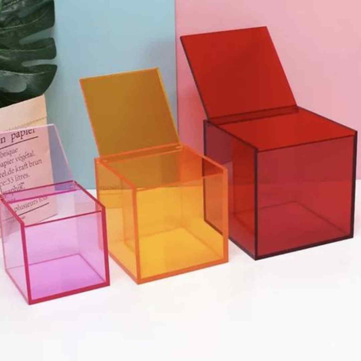 Custom Colourful Acrylic Boxes - Karyan Art | كاريان أرت 