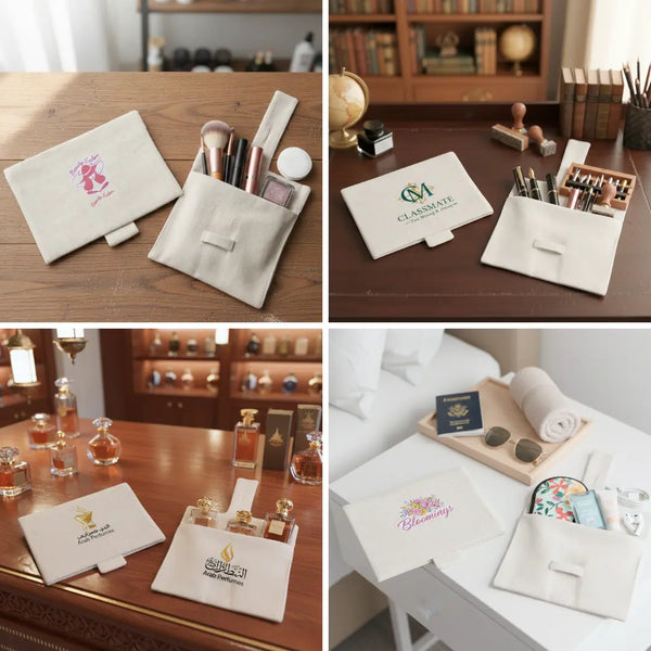 Printed Fabric Pouches