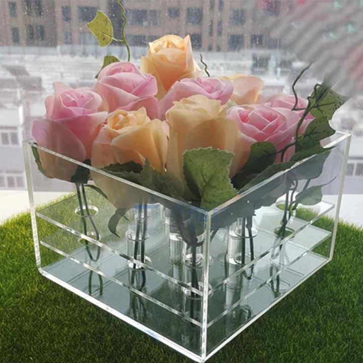 Custom Acrylic Boxes for Flowers (Only Acrylic Box) - Karyan Art | كاريان أرت 