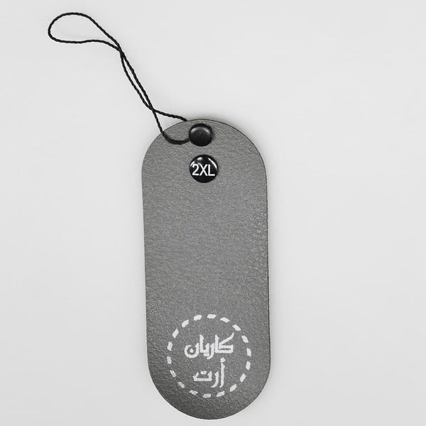 Hanging Tags Leather with Button Size Design-4