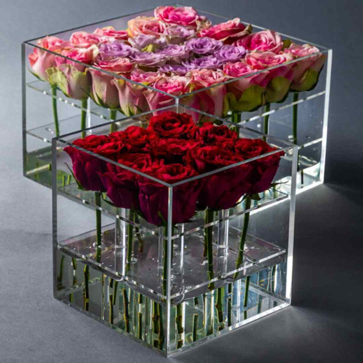 Custom Acrylic Boxes for Flowers (Only Acrylic Box) - Karyan Art | كاريان أرت 