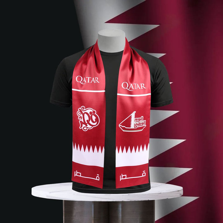 Custom Printed Scarfs for all GCC National Days - Karyan Art | كاريان أرت 