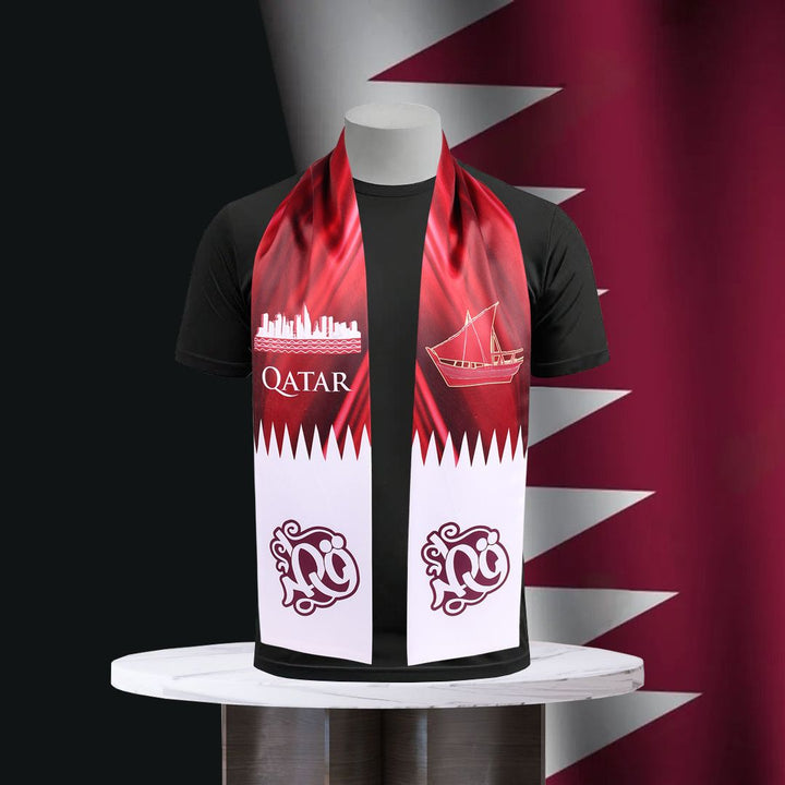 Custom Printed Scarfs for all GCC National Days - Karyan Art | كاريان أرت 