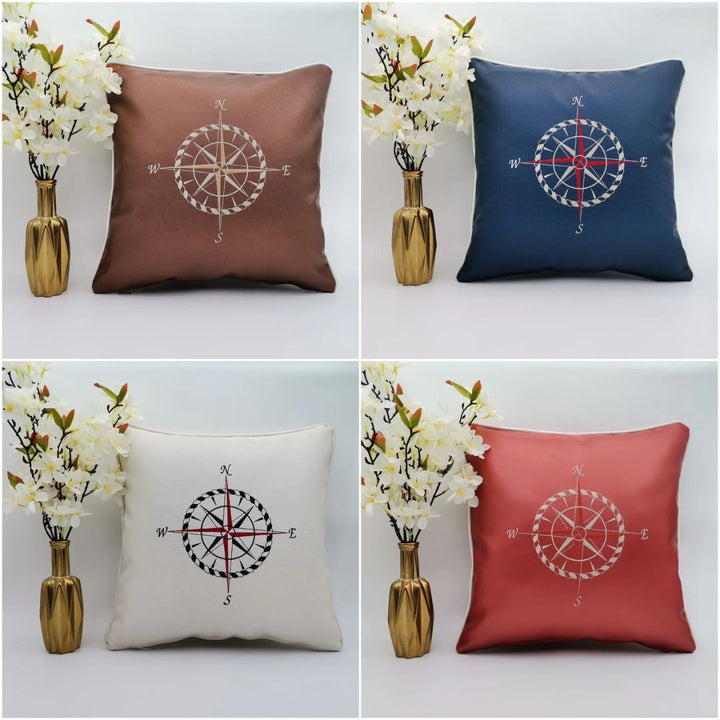 Custom Leather Pillow Covers with Embroidery - Karyan Art | كاريان أرت 