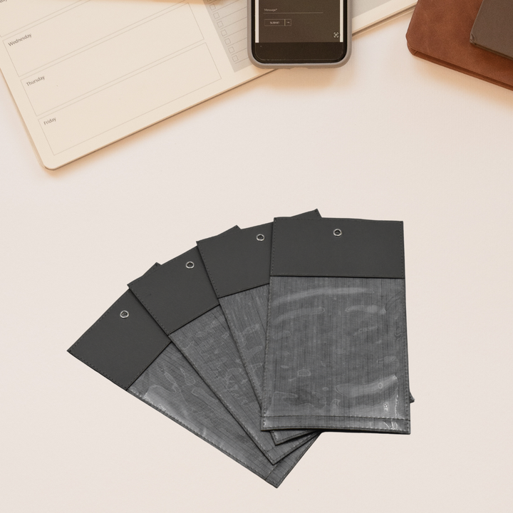 Leather - Phone Camera Protection Pouch (Grey Color) - Karyan Art | كاريان أرت