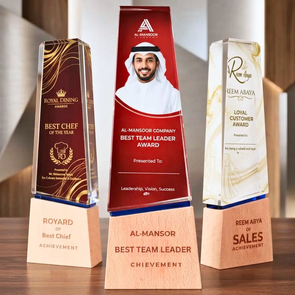Glass awards and trophies in Kuwait