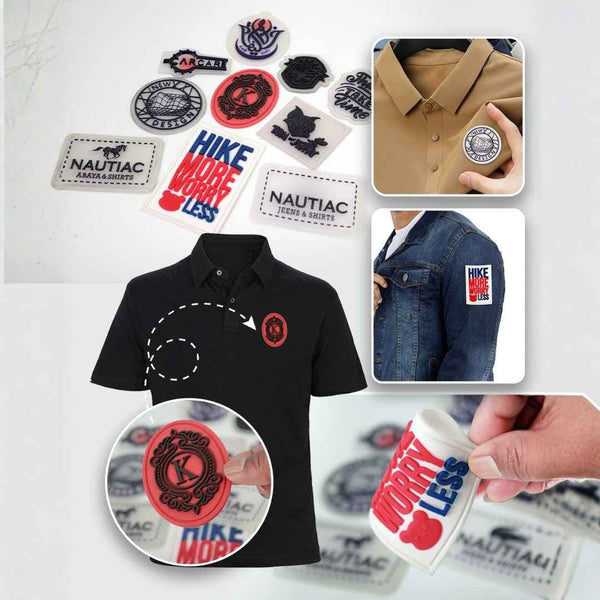 Custom PVC (Silicone) Labels for Garments - Soft Rubber Garment Labels