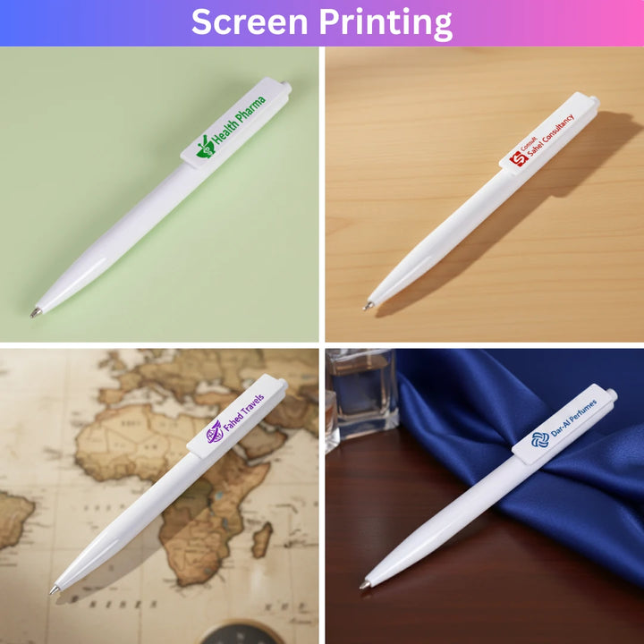 Push Button Gui Draw Pens Custom Printing on Pens - Push Button Pens (UV Printed) – Karyan Art ...