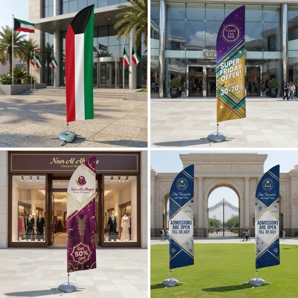 Feather Flags in Kuwait - Promotional Flags Printing