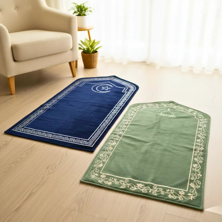 Custom Embroidered Prayer Mat - Velvet Prayer Mat – Karyan Art | كاريان أرت