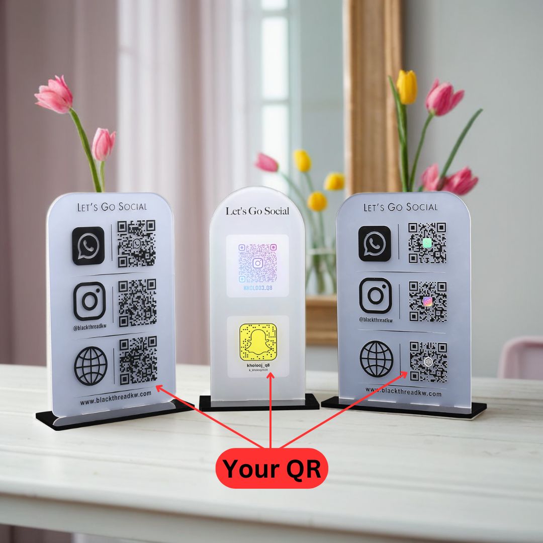 Custom Acrylic QR Code Stands in Kuwait by Karyan Arts – Karyan Art ...